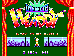 Dynamite Headdy (Brazil) Title Screen